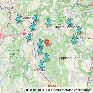 Mappa Via Pianbosco, 21040 Venegono Superiore VA, Italia (4.155)