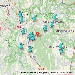 Mappa Via Pianbosco, 21040 Venegono Superiore VA, Italia (3.98571)