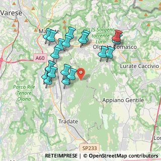 Mappa Via Pianbosco, 21040 Venegono Superiore VA, Italia (3.5695)