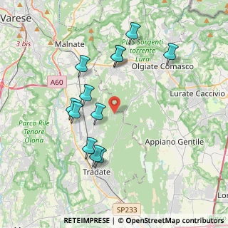 Mappa Via Pianbosco, 21040 Venegono Superiore VA, Italia (3.72167)