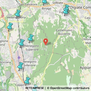 Mappa Via Pianbosco, 21040 Venegono Superiore VA, Italia (3.62833)