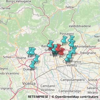 Mappa Via Amadeus Wolfgang Mozart, 36061 Bassano del Grappa VI, Italia (10.36706)