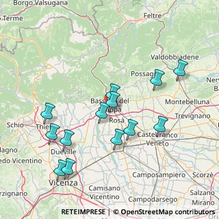 Mappa Via Amadeus Wolfgang Mozart, 36061 Bassano del Grappa VI, Italia (15.66462)