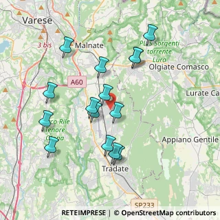 Mappa Piazza S. Giorgio, 21040 Venegono Superiore VA, Italia (3.686)