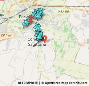 Mappa Via Aquileia, 30023 Concordia Sagittaria VE, Italia (1.4565)