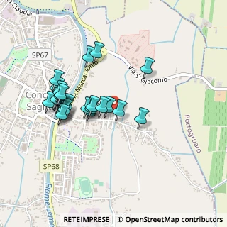 Mappa Via Aquileia, 30023 Concordia Sagittaria VE, Italia (0.42)