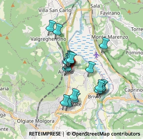 Mappa Via Giuseppe Ungaretti, 23881 Airuno LC, Italia (1.3035)