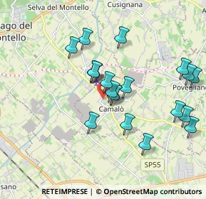 Mappa Corte della Pisoera, 31050 Povegliano TV, Italia (1.727)