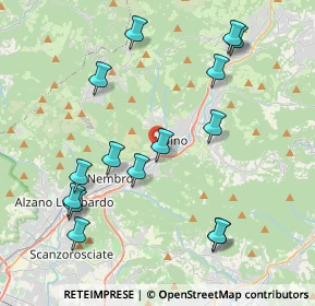 Mappa Via Circolo Sportivo Falco, 24021 Albino BG, Italia (4.394)