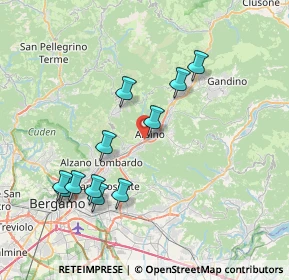 Mappa Via Circolo Sportivo Falco, 24021 Albino BG, Italia (7.58636)