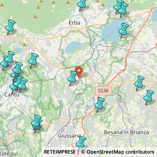 Mappa Via E.Fermi, 22040 Lurago D'erba CO, Italia (6.884)