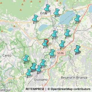 Mappa Via E.Fermi, 22040 Lurago D'erba CO, Italia (4.64412)