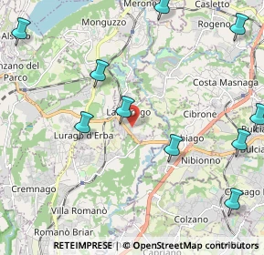 Mappa Via Antonio Stoppani, 22045 Lambrugo CO, Italia (2.83091)