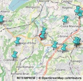 Mappa Via Antonio Stoppani, 22045 Lambrugo CO, Italia (2.83133)