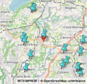 Mappa Via Antonio Stoppani, 22045 Lambrugo CO, Italia (2.83125)