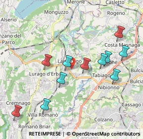 Mappa Via Antonio Stoppani, 22045 Lambrugo CO, Italia (1.99636)