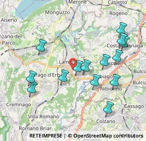 Mappa Via Antonio Stoppani, 22045 Lambrugo CO, Italia (2.01286)