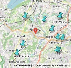 Mappa Via Antonio Stoppani, 22045 Lambrugo CO, Italia (2.55818)