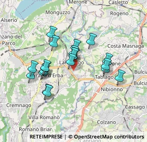 Mappa Via Antonio Stoppani, 22045 Lambrugo CO, Italia (1.518)