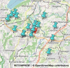 Mappa Via Antonio Stoppani, 22045 Lambrugo CO, Italia (1.85125)