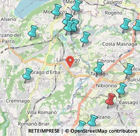 Mappa Via Antonio Stoppani, 22045 Lambrugo CO, Italia (2.7675)