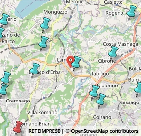 Mappa Via Antonio Stoppani, 22045 Lambrugo CO, Italia (3.09071)