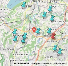 Mappa Via Antonio Stoppani, 22045 Lambrugo CO, Italia (2.24923)