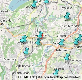 Mappa Via Antonio Stoppani, 22045 Lambrugo CO, Italia (2.45143)