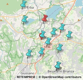 Mappa Via Antonio Stoppani, 22045 Lambrugo CO, Italia (3.89462)