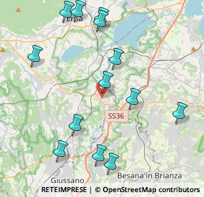 Mappa Via Antonio Stoppani, 22045 Lambrugo CO, Italia (4.61462)