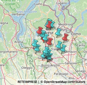 Mappa Via Camillo Benso Conte di Cavour, 21040 Sumirago VA, Italia (9.6995)