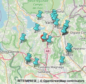 Mappa Via Camillo Benso Conte di Cavour, 21040 Sumirago VA, Italia (7.54947)