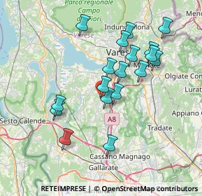Mappa Via Camillo Benso Conte di Cavour, 21040 Sumirago VA, Italia (6.8)