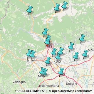 Mappa Via Gorizia, 36013 Piovene Rocchette VI, Italia (8.84)