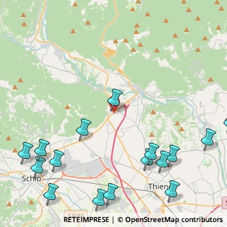 Mappa Via Gorizia, 36013 Piovene Rocchette VI, Italia (6.42235)