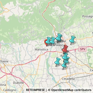 Mappa Via A. Vanin, 36063 Marostica VI, Italia (6.32182)