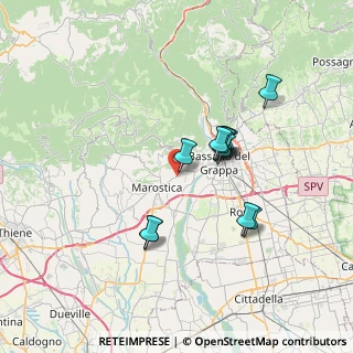 Mappa Via A. Vanin, 36063 Marostica VI, Italia (5.74333)
