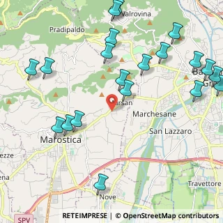 Mappa Via A. Vanin, 36063 Marostica VI, Italia (2.712)