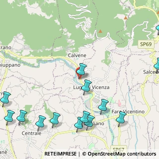 Mappa Via Serra, 36030 Lugo di Vicenza VI, Italia (3.09214)