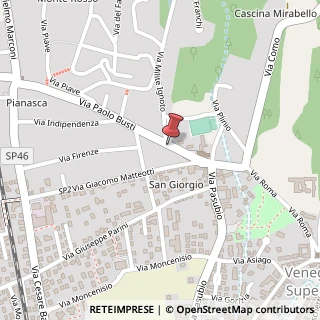 Mappa Via Paolo Busti, 11, 21040 Venegono Superiore VA, Italia, 21040 Venegono Superiore, Varese (Lombardia)