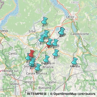 Mappa Via Cesare Cantù, 23892 Bulciago LC, Italia (6.26133)