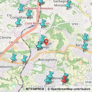 Mappa Via Cesare Cantù, 23892 Bulciago LC, Italia (1.5165)