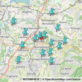 Mappa Via Cesare Cantù, 23892 Bulciago LC, Italia (1.90267)