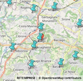 Mappa Via Cesare Cantù, 23892 Bulciago LC, Italia (2.69333)