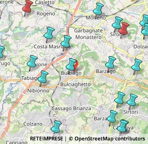Mappa Via Cesare Cantù, 23892 Bulciago LC, Italia (2.954)