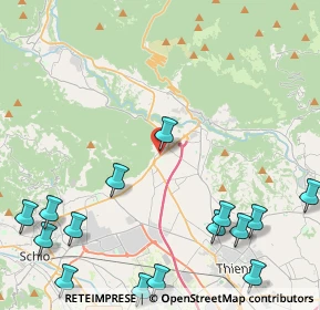 Mappa 36013 Piovene Rocchette VI, Italia (6.42765)