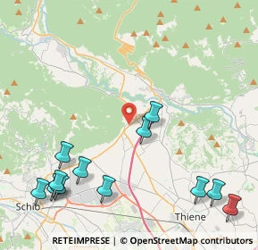 Mappa 36013 Piovene Rocchette VI, Italia (5.44333)