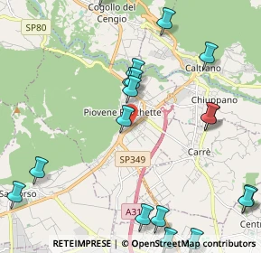 Mappa 36013 Piovene Rocchette VI, Italia (2.67722)