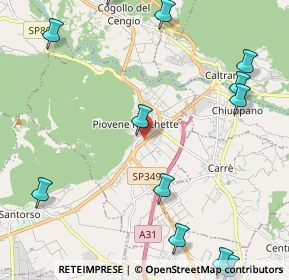 Mappa 36013 Piovene Rocchette VI, Italia (2.95583)