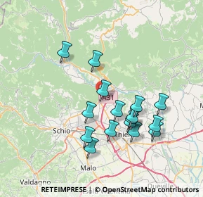 Mappa 36013 Piovene Rocchette VI, Italia (6.735)